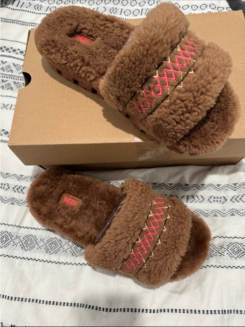 UGG Cozetta braid slip- ons